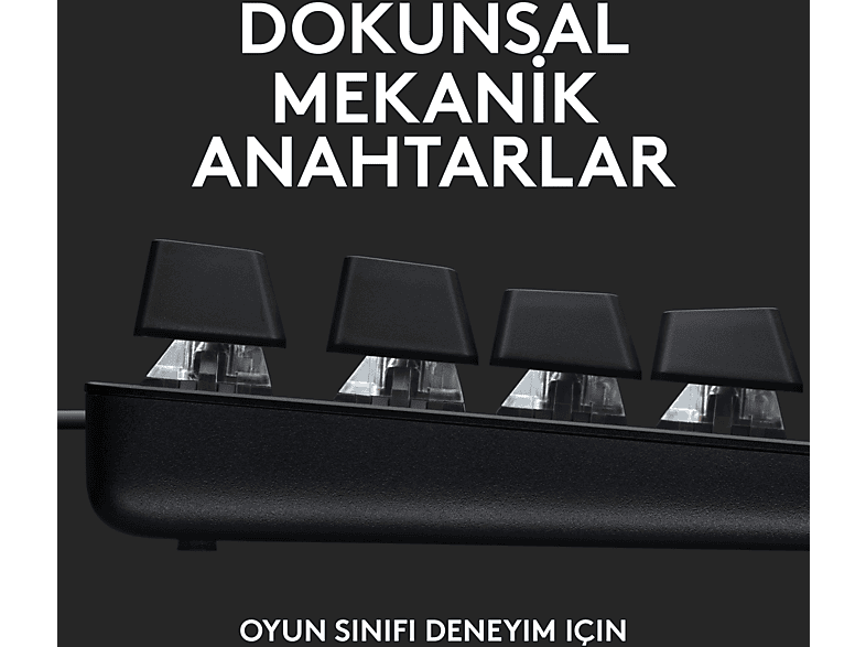 LOGITECH G G413 SE TKL Aydınlatmalı Türkçe Q Mekanik Oyun Klavyesi - Siyah_1