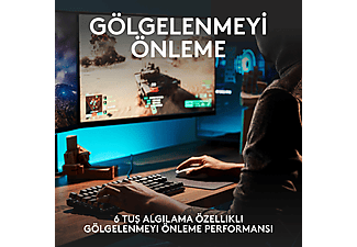 LOGITECH G G413 SE TKL Aydınlatmalı Türkçe Q Mekanik Oyun Klavyesi - Siyah_4