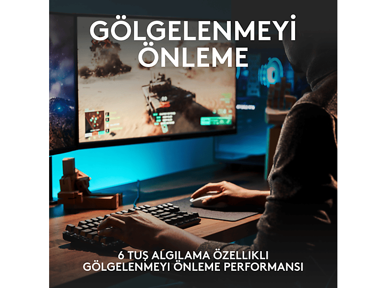 LOGITECH G G413 SE TKL Aydınlatmalı Türkçe Q Mekanik Oyun Klavyesi - Siyah_4