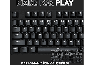 LOGITECH G G413 SE TKL Aydınlatmalı Türkçe Q Mekanik Oyun Klavyesi - Siyah_7