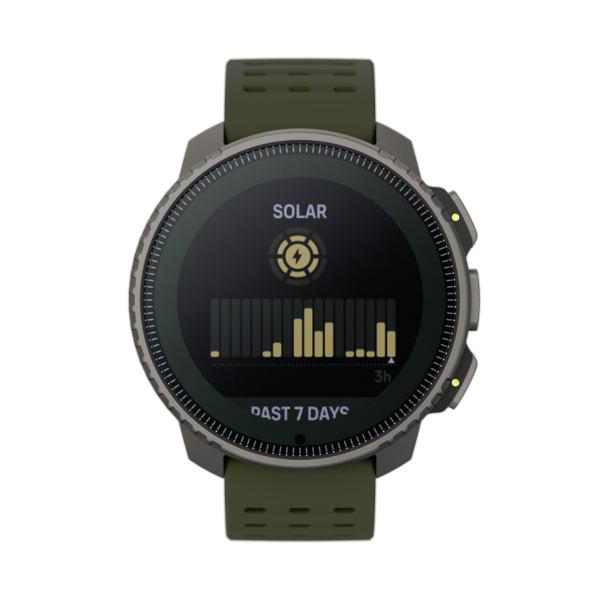 Solar Polyamid Titanium SUUNTO Smartwatch Silikon, Glasfaserverstärktes Einheitsgröße, Forest Vertical