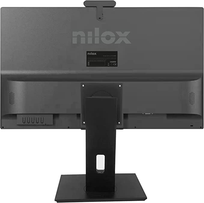 Monitor - Nilox NXM27RWC01, 27", Full-HD, 4 ms, 75 Hz, HDMI, Webcam, Negro