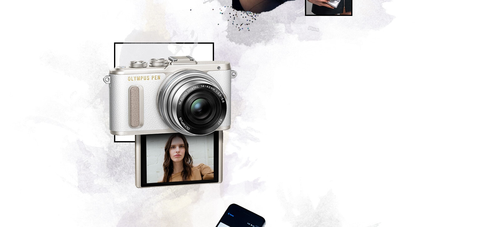 Aparat OLYMPUS PEN E-PL8 + 14-42IImm Kit Biały