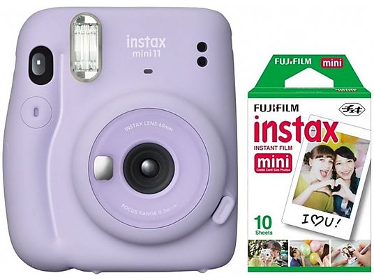 Aparat FUJIFILM Instax mini 11 Lilac Purple Fioletowy + 10 wkładów Instax mini