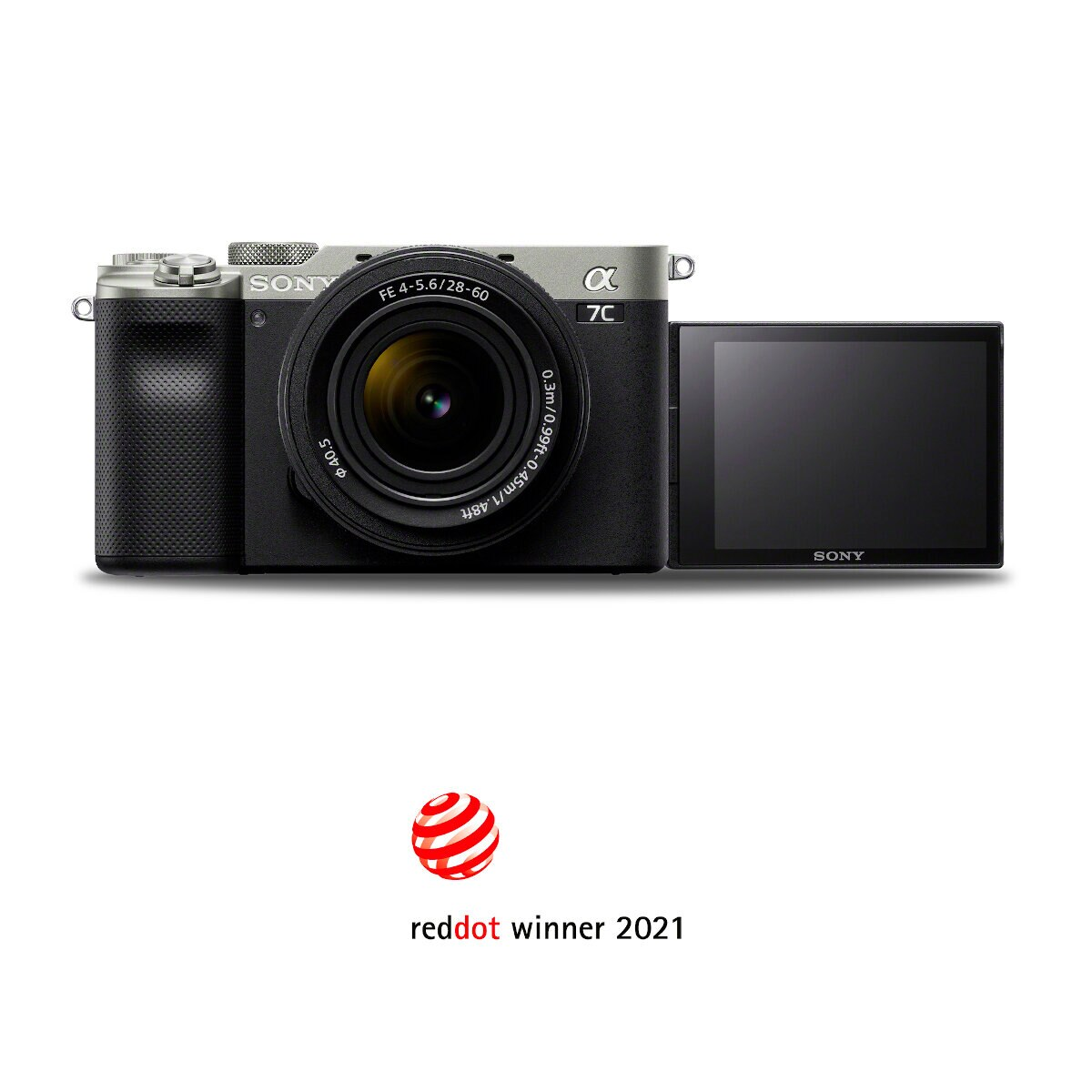 Aparat SONY Alpha α7C ILCE-7C + FE 28-60 mm F4-5.6 Srebrny