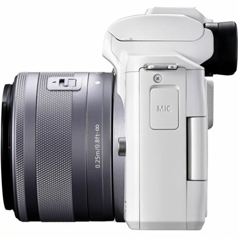 Aparat CANON EOS M50 Mark II + EF-M 15-45mm f/3.5-6.3 IS STM Biały