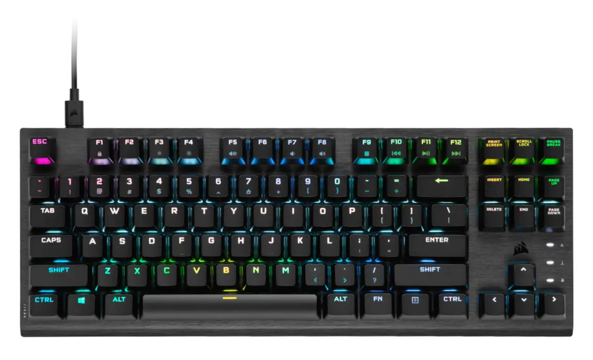 Klawiatura przewodowa CORSAIR K60 Pro TKL RGB