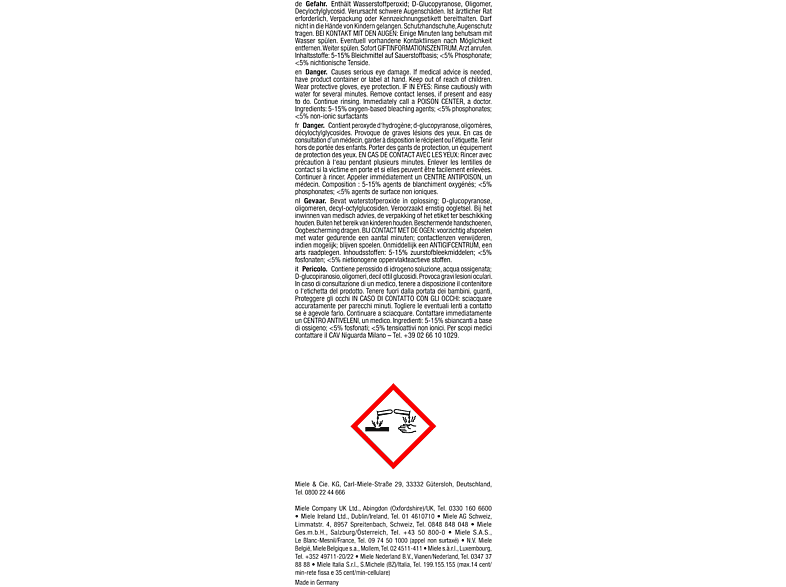 MIELE Set 6 UltraPhase Sensitive (3x UltraPhasen 1, 3x 2), Waschmittel