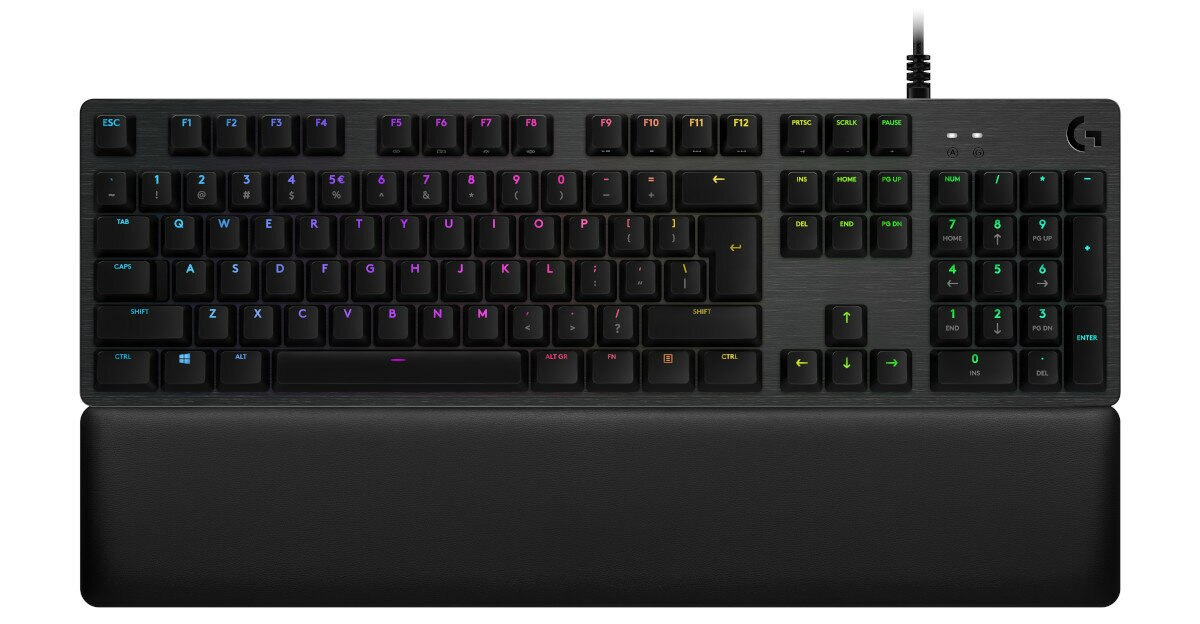 Klawiatura przewodowa LOGITECH G513 Carbon RGB GX Red Linear 920-009340