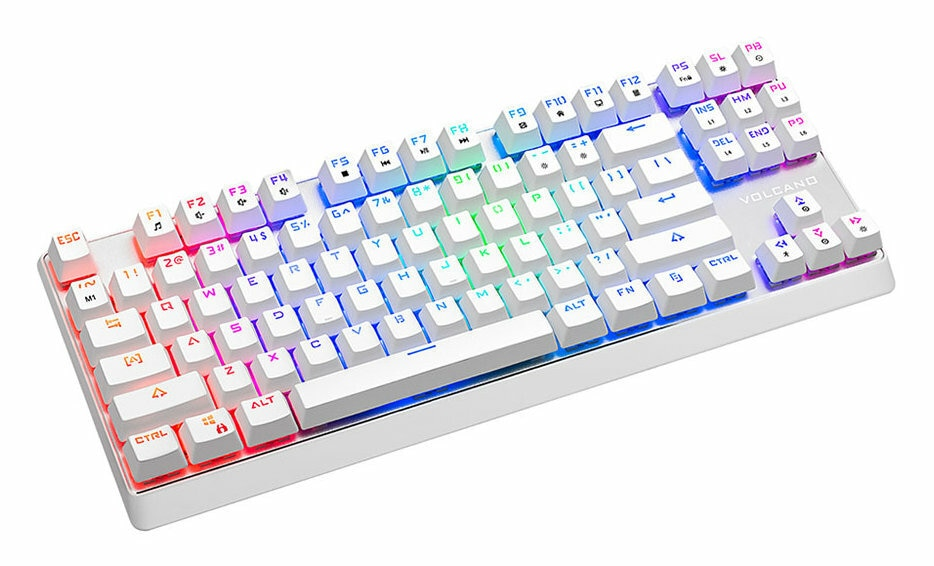 Klawiatura przewodowa MODECOM Volcano Lanparty RGB Biały K-MC-LANPARTY-U-RGB-BROWN