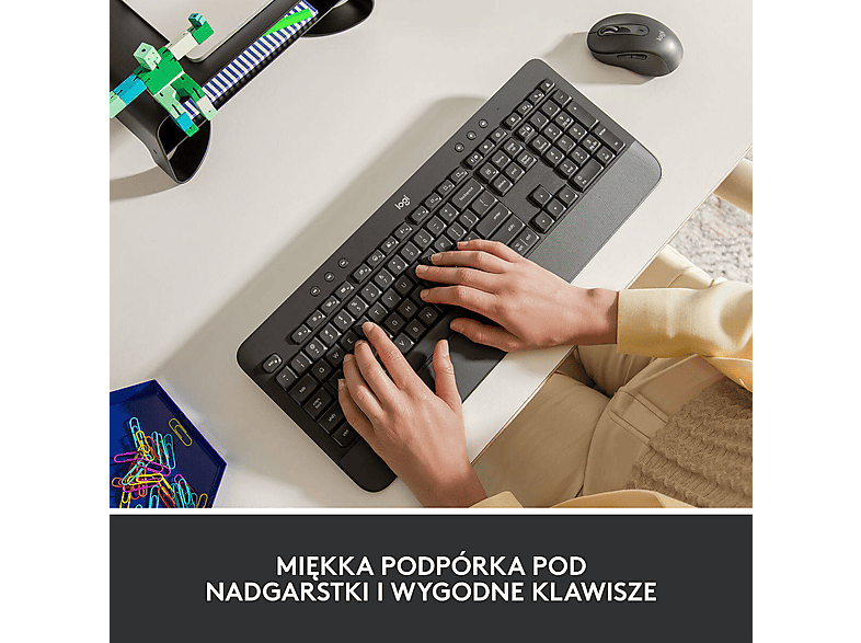 Klawiatura Logitech K650 Grafitowy – zdjęcie 3