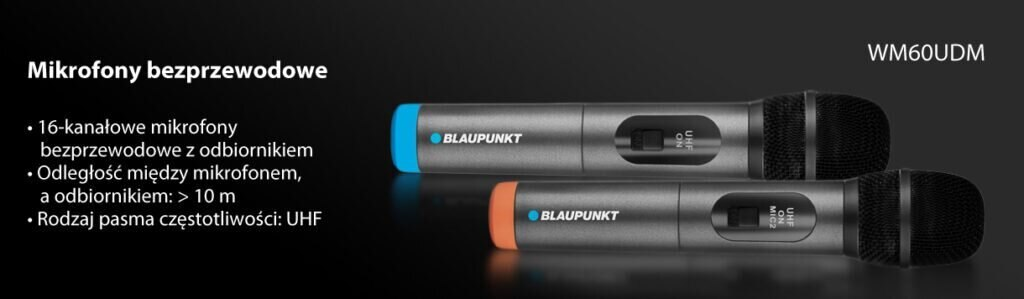Mikrofon bezprzewodowy BLAUPUNKT WM60UDB