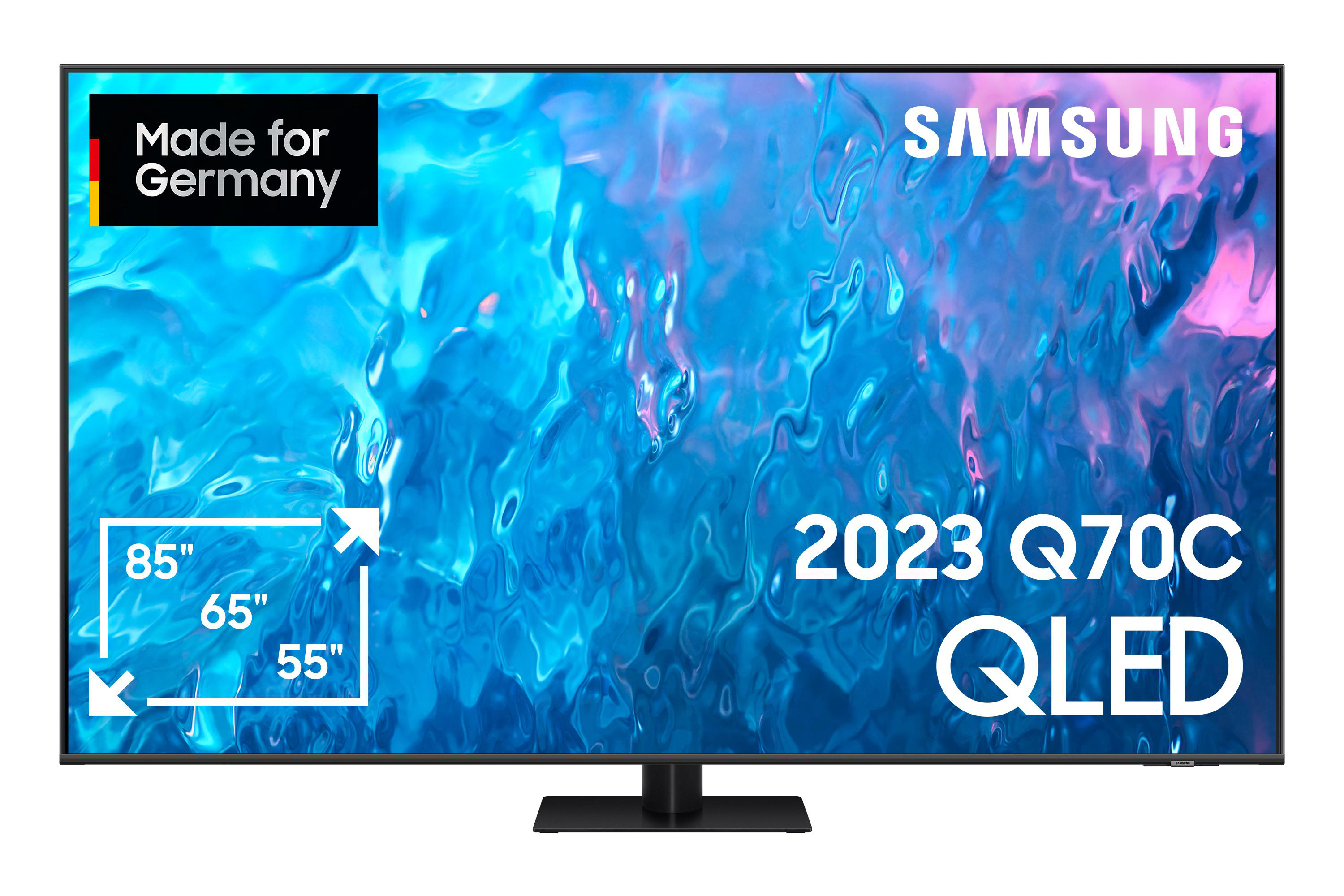 SAMSUNG GQ85Q70CAT SMART Tizen) TV, 85 Zoll TV 214 UHD 4K, (Flat, QLED cm, 