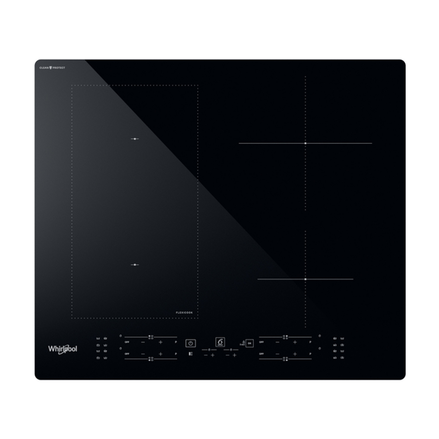 Piano Cottura A Induzione Whirlpool Wlb4060Cpne, 4 zone cottura, 59 cm x 51