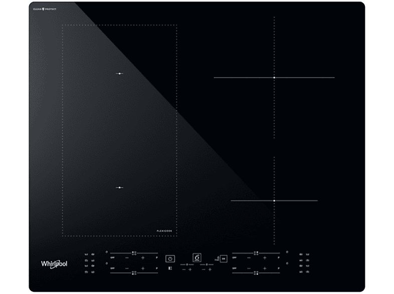 Piano Cottura A Induzione Whirlpool Wlb4060Cpne, 4 zone cottura, 59 cm x 51