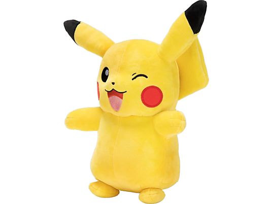 BANDAI NAMCO Pokémon Pikachu - Plüschfigur (Gelb/Rot/Schwarz)