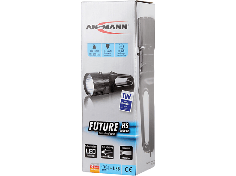 Ansmann LED-Handscheinwerfer Future HS1000FR, Schwarz — Foto 3 von 5