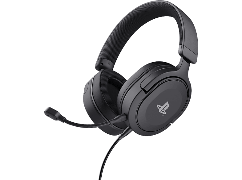 Auriculares gaming - Trust Gaming GXT 498 Forta, Con cable, Micrófono desmontable, Ecológico, Negro
