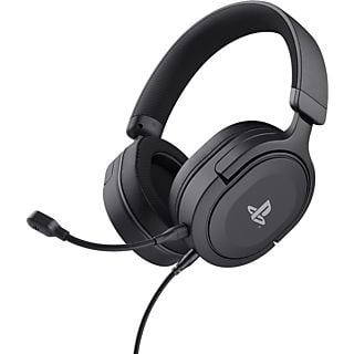 Auriculares gaming - Trust Gaming GXT 498 Forta, Con cable, Micrófono desmontable, Ecológico, Negro