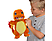 JAZWARES Pokémon Flame Action - Charmander - Pupazzo di peluche (Arancione/Giallo/Rosso/)