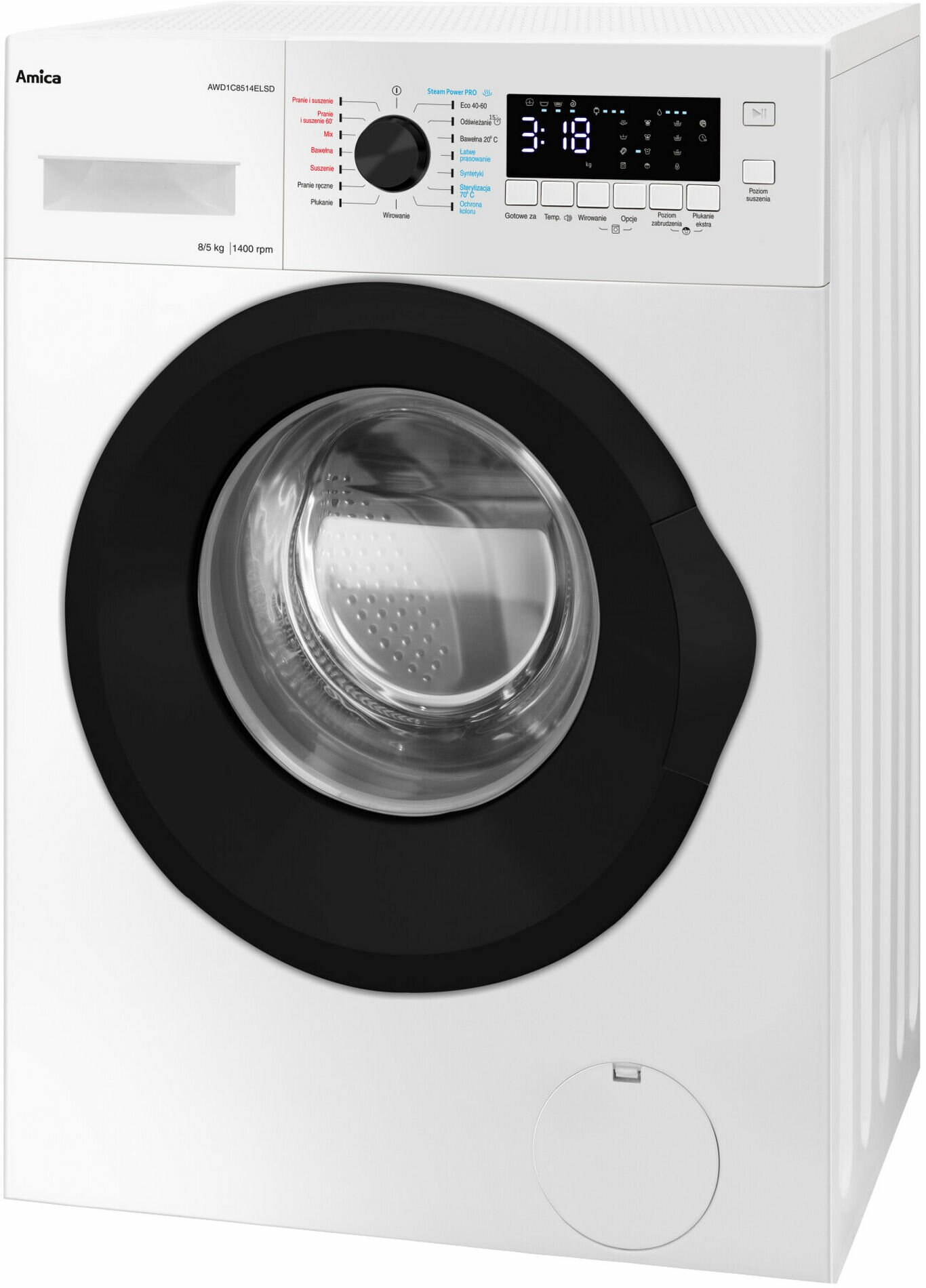 Pralko-suszarka AMICA AWD1C8514ELSD
