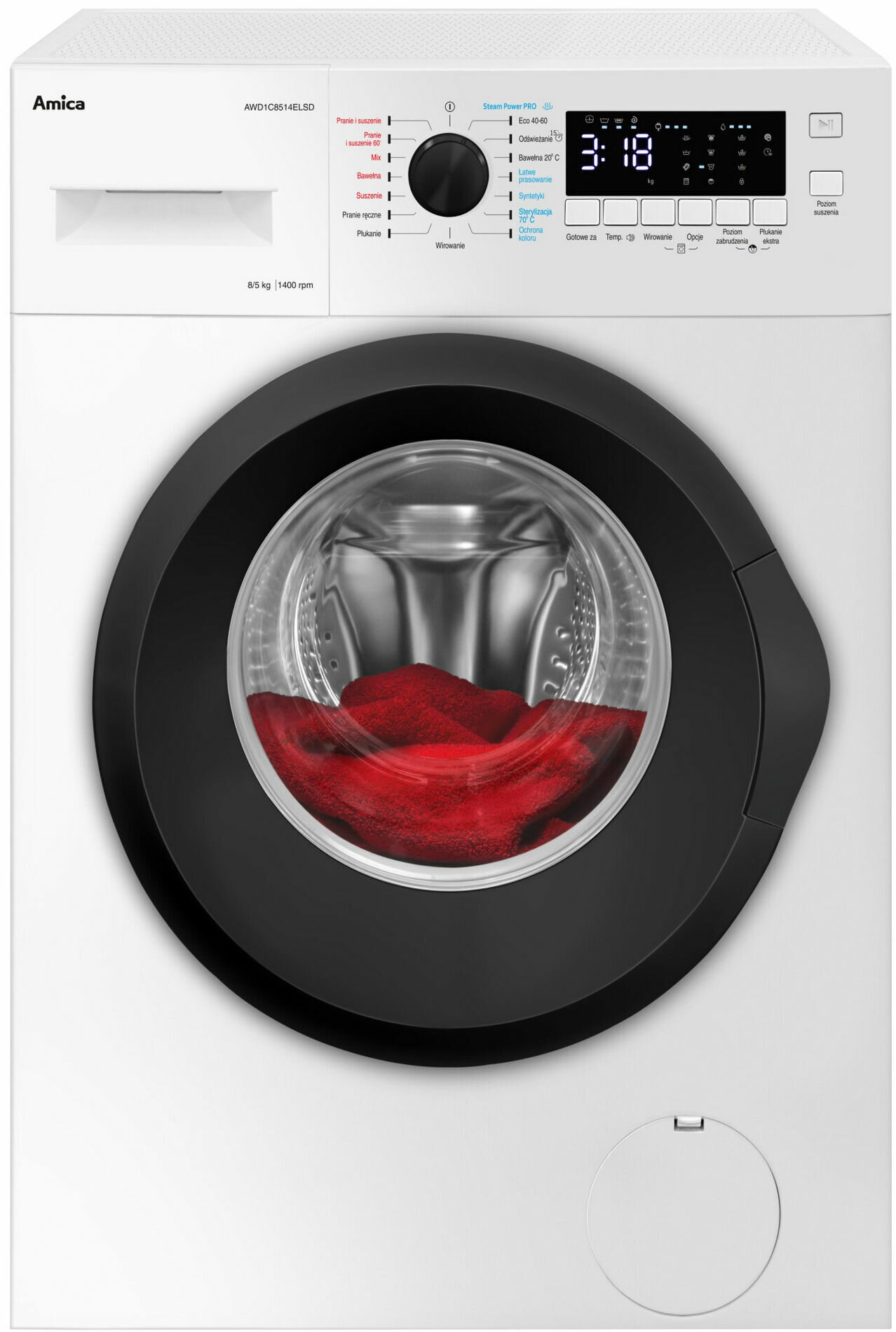 Pralko-suszarka AMICA AWD1C8514ELSD