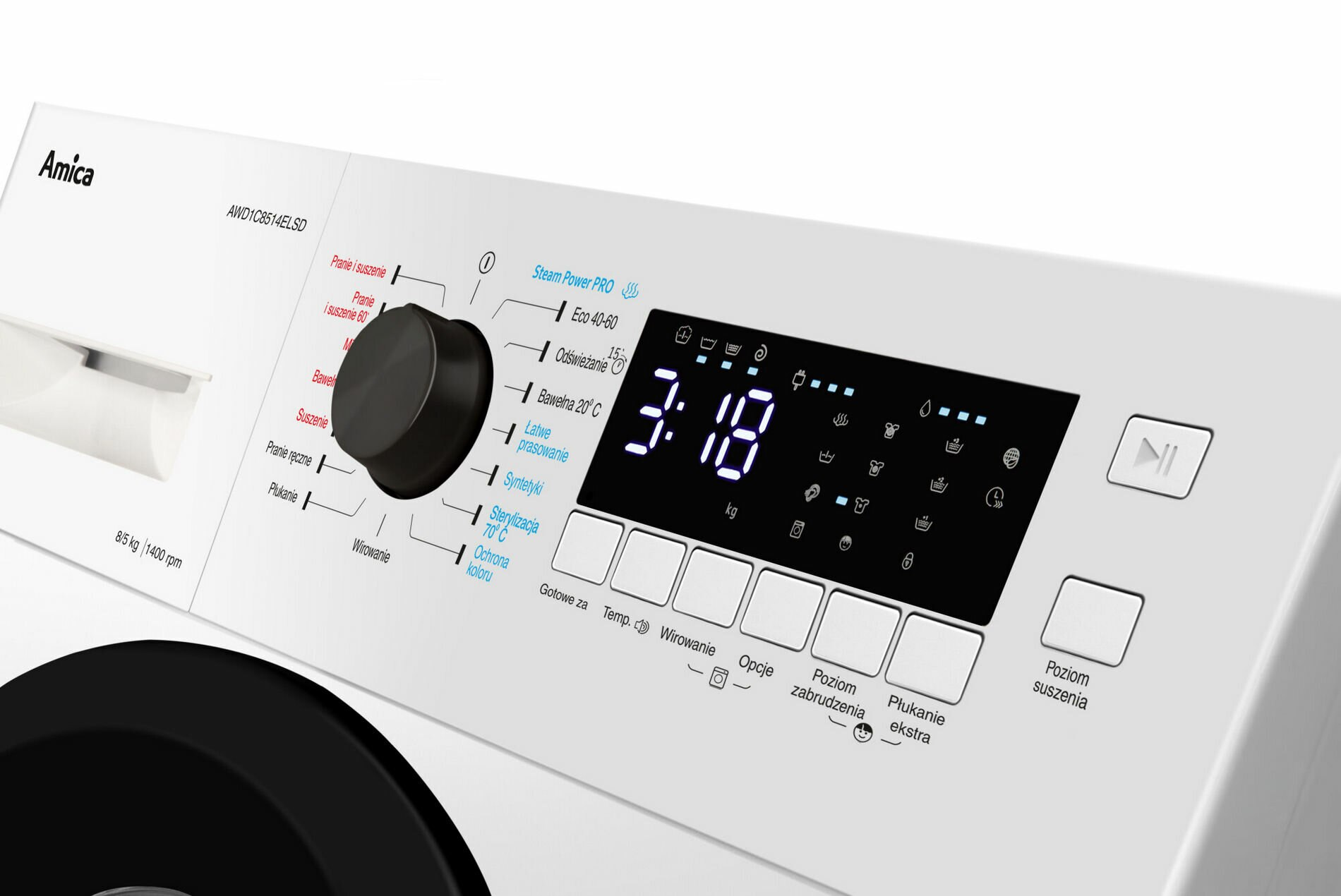 Pralko-suszarka AMICA AWD1C8514ELSD