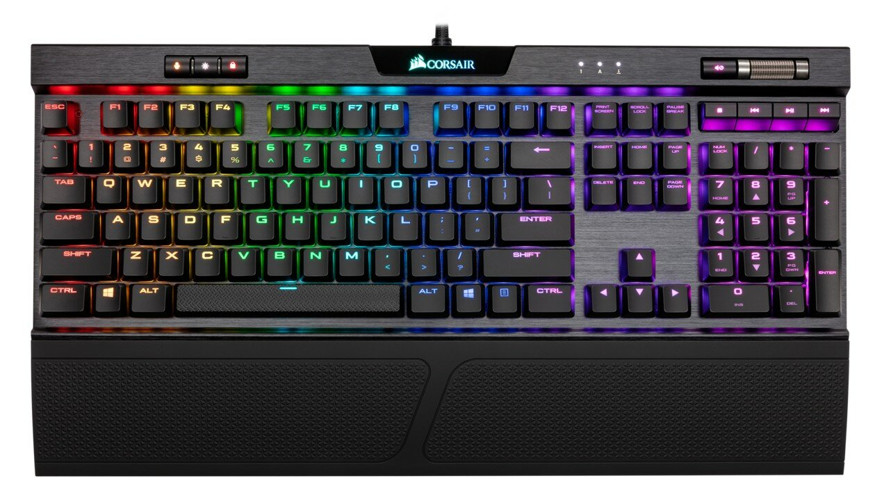 Klawiatura przewodowa CORSAIR K70 RGB MK.2 Low Profile Rapidfire Cherry MX Low Profile Speed CH-9109018-NA