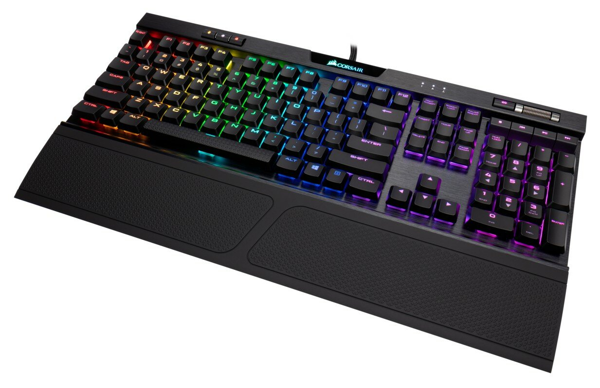 Klawiatura przewodowa CORSAIR K70 RGB MK.2 Low Profile Rapidfire Cherry MX Low Profile Speed CH-9109018-NA