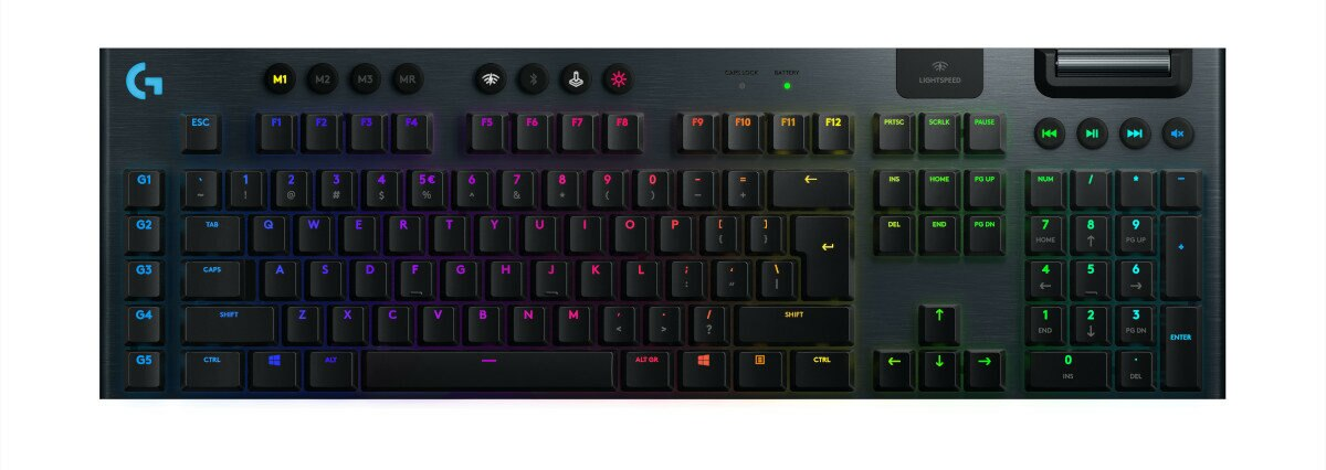 Klawiatura bezprzewodowa LOGITECH G915 Lightspeed Czarny US międzynarodowy Clicky 920-009111