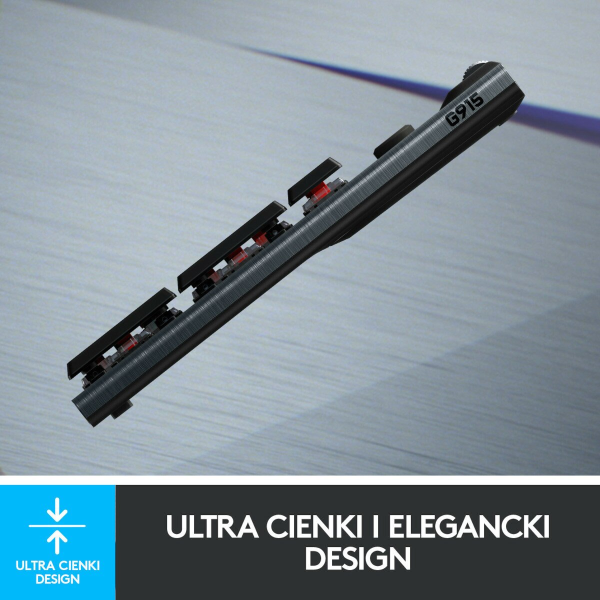 Klawiatura bezprzewodowa LOGITECH G915 Lightspeed Czarny US międzynarodowy Linear 920-008962