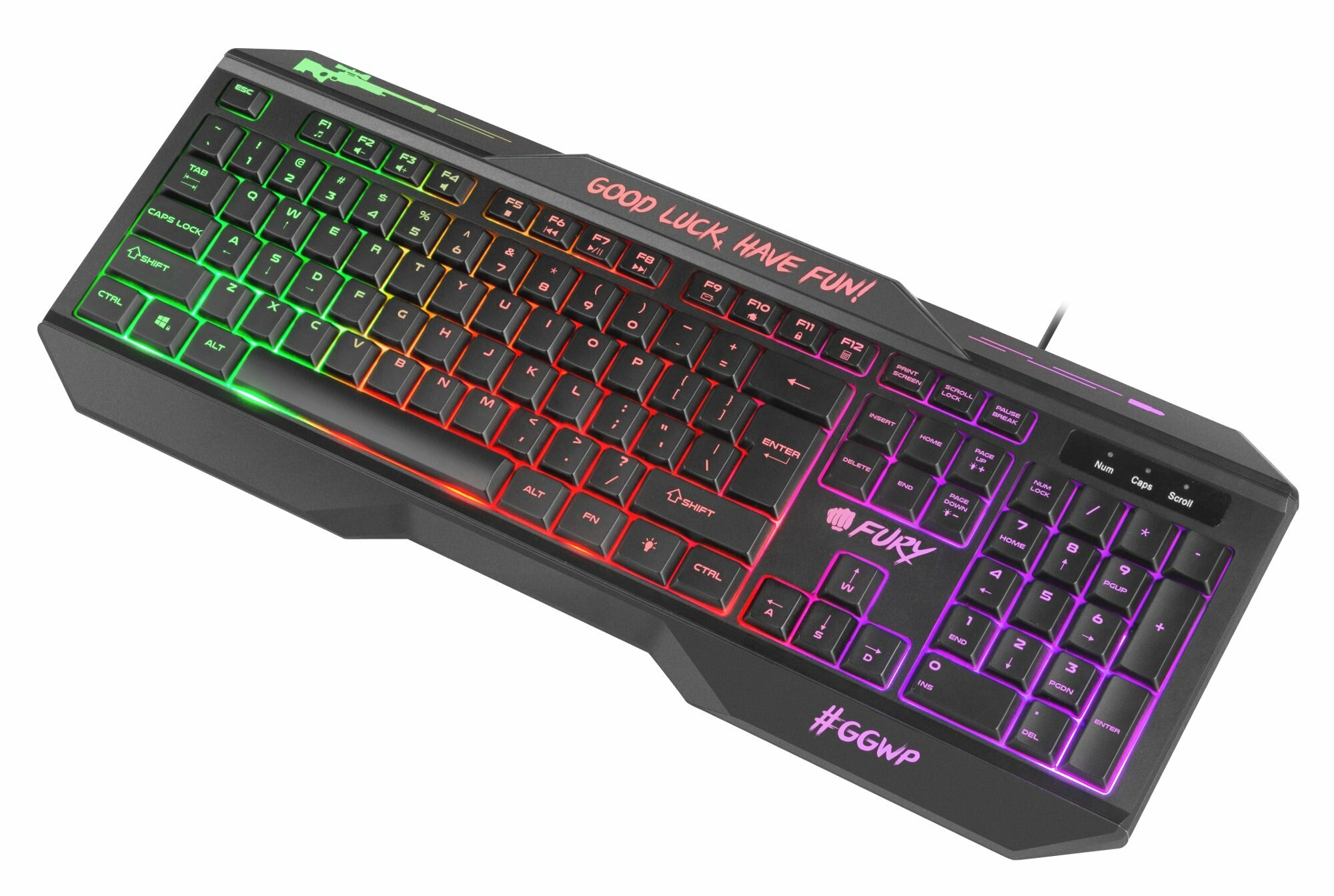 Klawiatura przewodowa FURY Hellfire 2