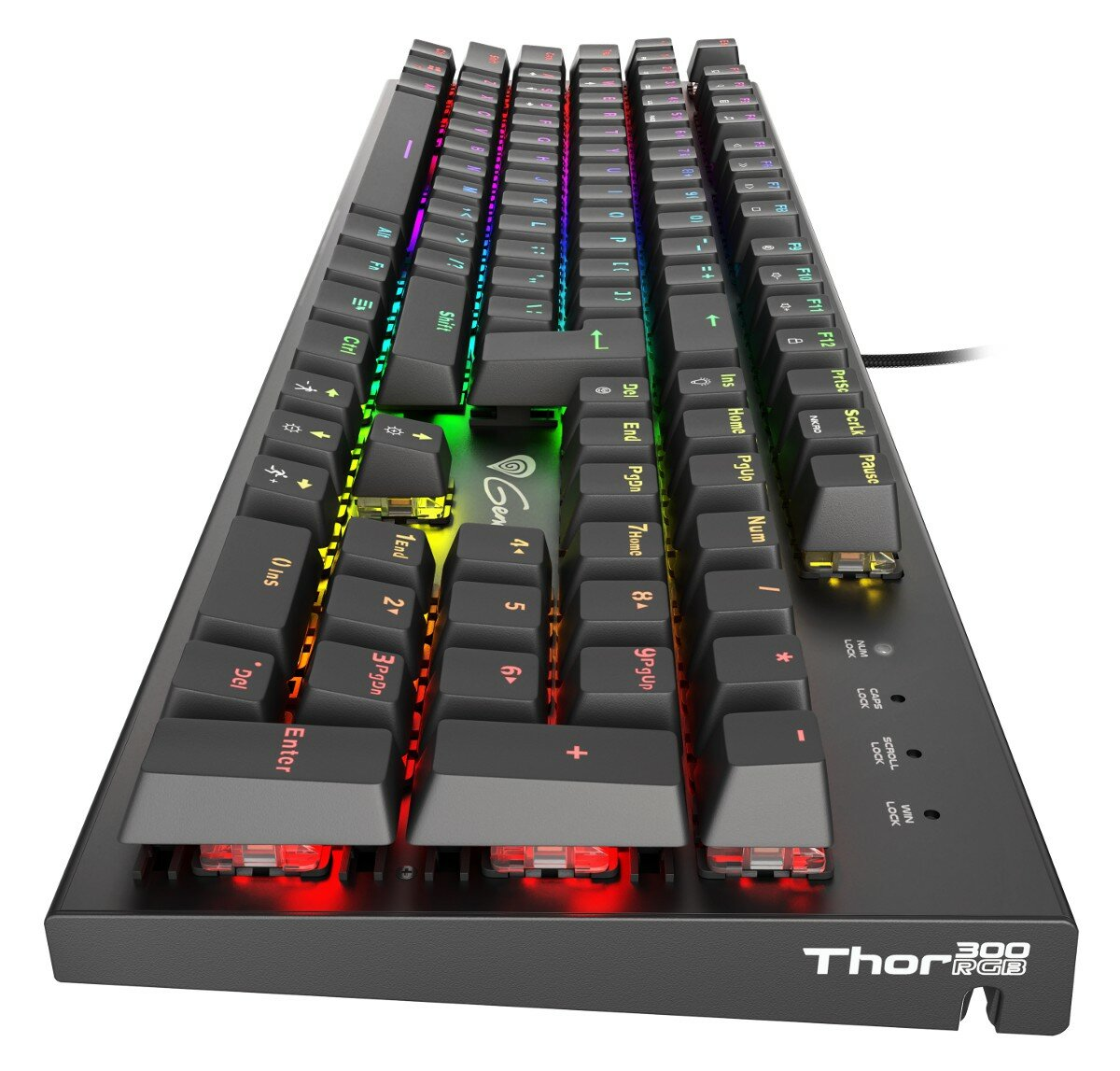 Klawiatura przewodowa GENESIS Thor 300 RGB Outemu Brown
