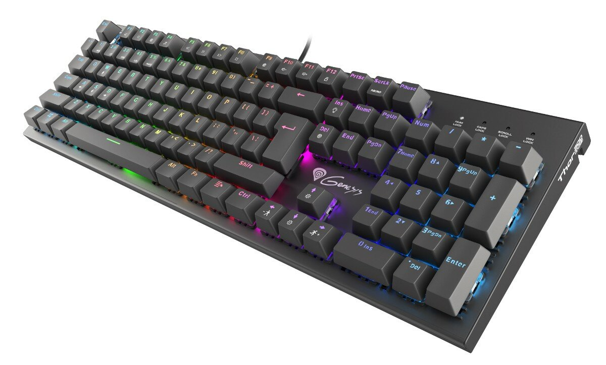 Klawiatura przewodowa GENESIS Thor 300 RGB Outemu Brown