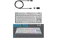 Klawiatura bezprzewodowa LOGITECH G915 TKL Biały Sprężynujące 920-009664