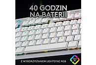 Klawiatura bezprzewodowa LOGITECH G915 TKL Biały Sprężynujące 920-009664