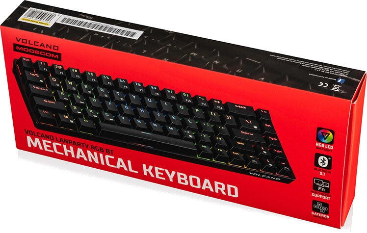 Klawiatura MODECOM Volcano Lanparty RGB BT K-MC-LANPARTY-U-BT-RGB