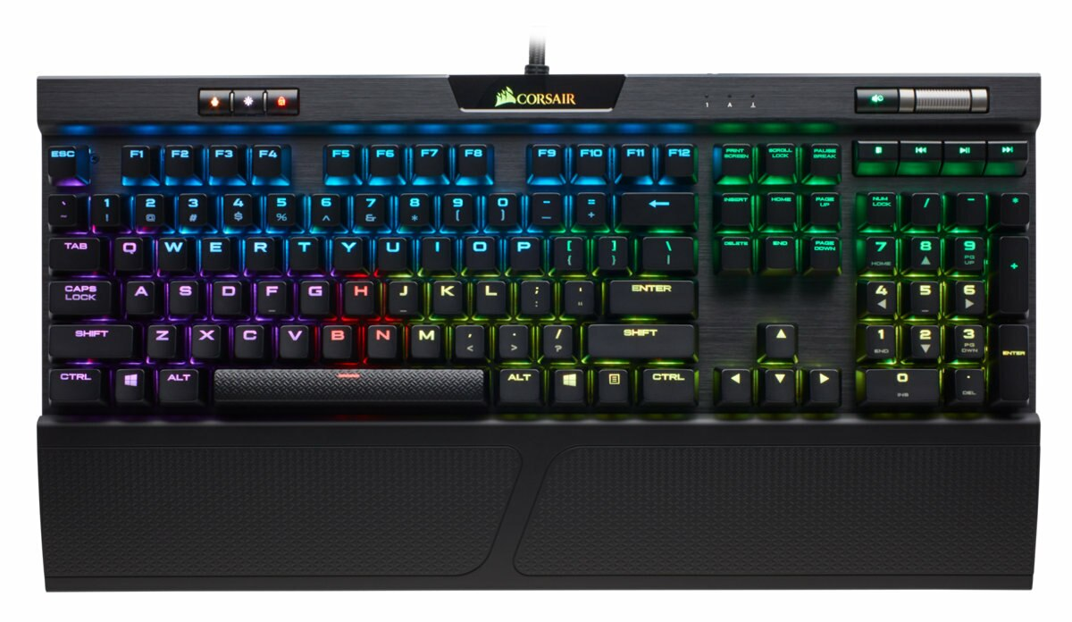 Klawiatura przewodowa CORSAIR K70 RGB MK.2 Rapidfire - Cherry MX Red CH-9109010-NA