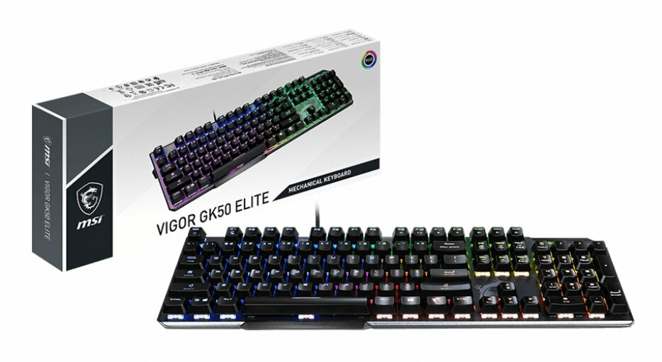Klawiatura przewodowa MSI Vigor GK50 Elite Box White