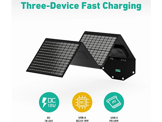 AUKEY PowerHelio Y100 - Solarpanel (Schwarz)