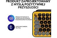 Klawiatura bezprzewodowa LOGITECH Pop Keys Czarno-żółty (Blast) 920-010735