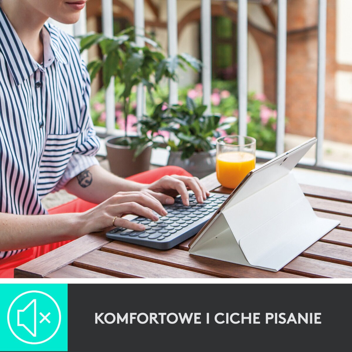 Klawiatura bezprzewodowa LOGITECH K380 Multi-Device Bluetooth Niebieska