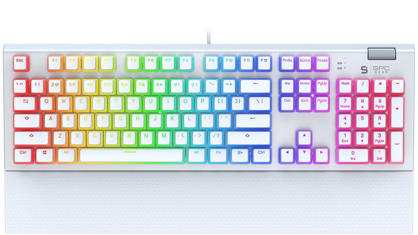 Klawiatura przewodowa SPC GEAR GK650K Omnis Kailh Red RGB Onyx White SPG123