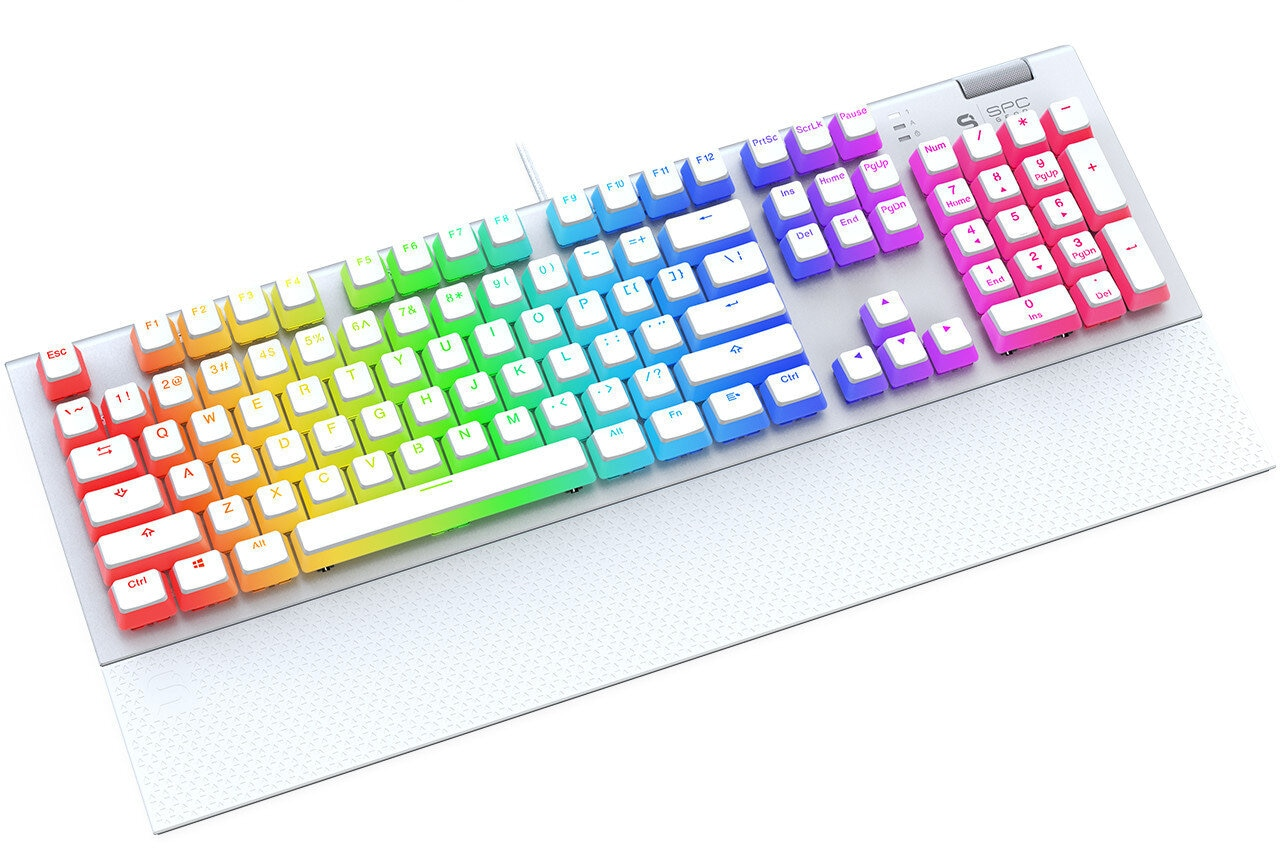 Klawiatura przewodowa SPC GEAR GK650K Omnis Kailh Red RGB Onyx White SPG123