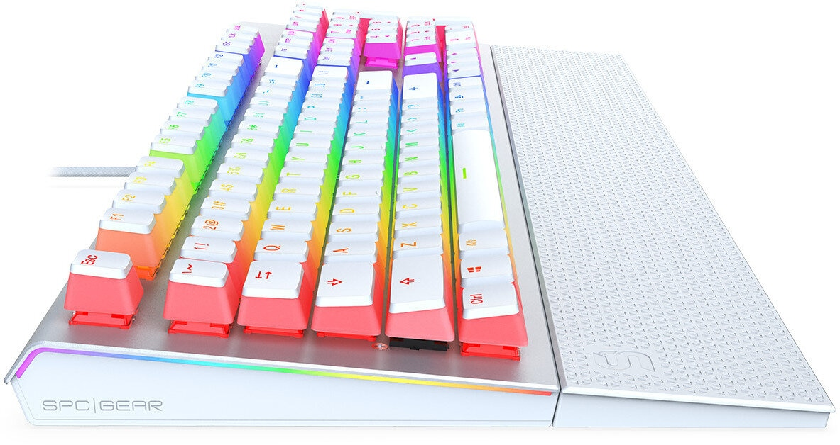 Klawiatura przewodowa SPC GEAR GK650K Omnis Kailh Red RGB Onyx White SPG123