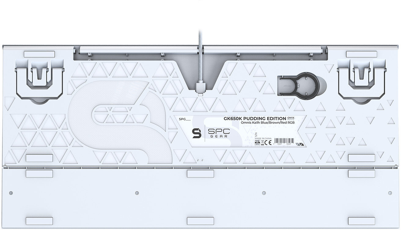 Klawiatura przewodowa SPC GEAR GK650K Omnis Kailh Red RGB Onyx White SPG123
