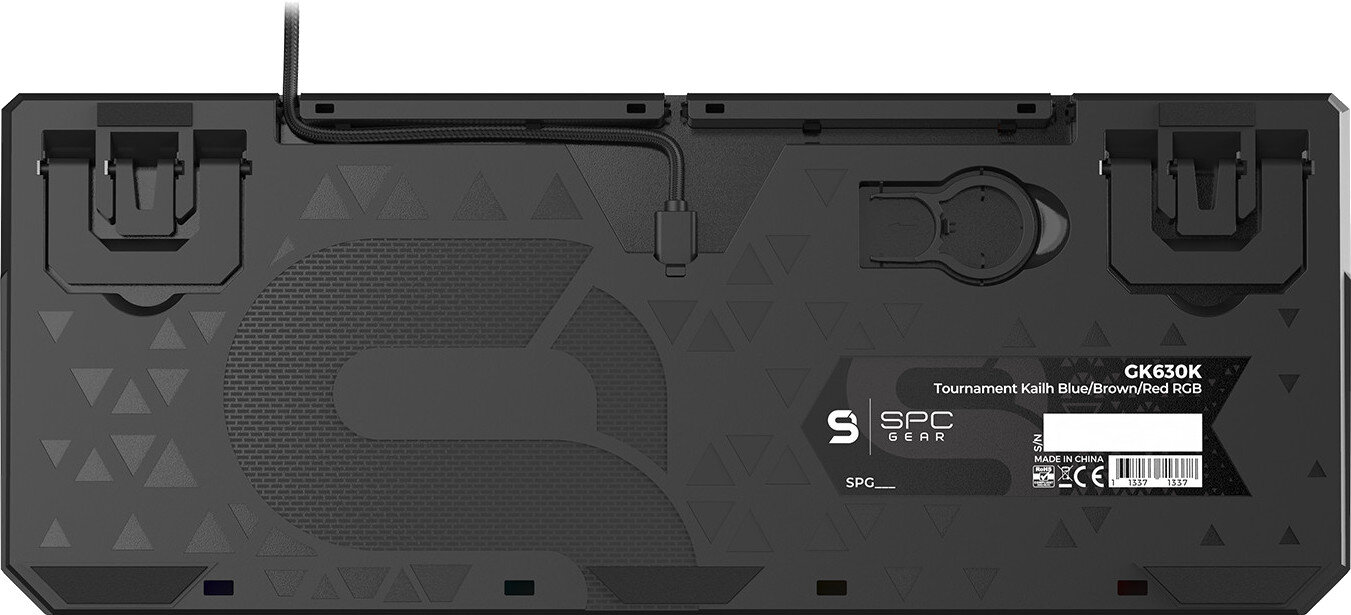Klawiatura przewodowa SPC GEAR GK630K Tournament Kailh Red RGB SPG058