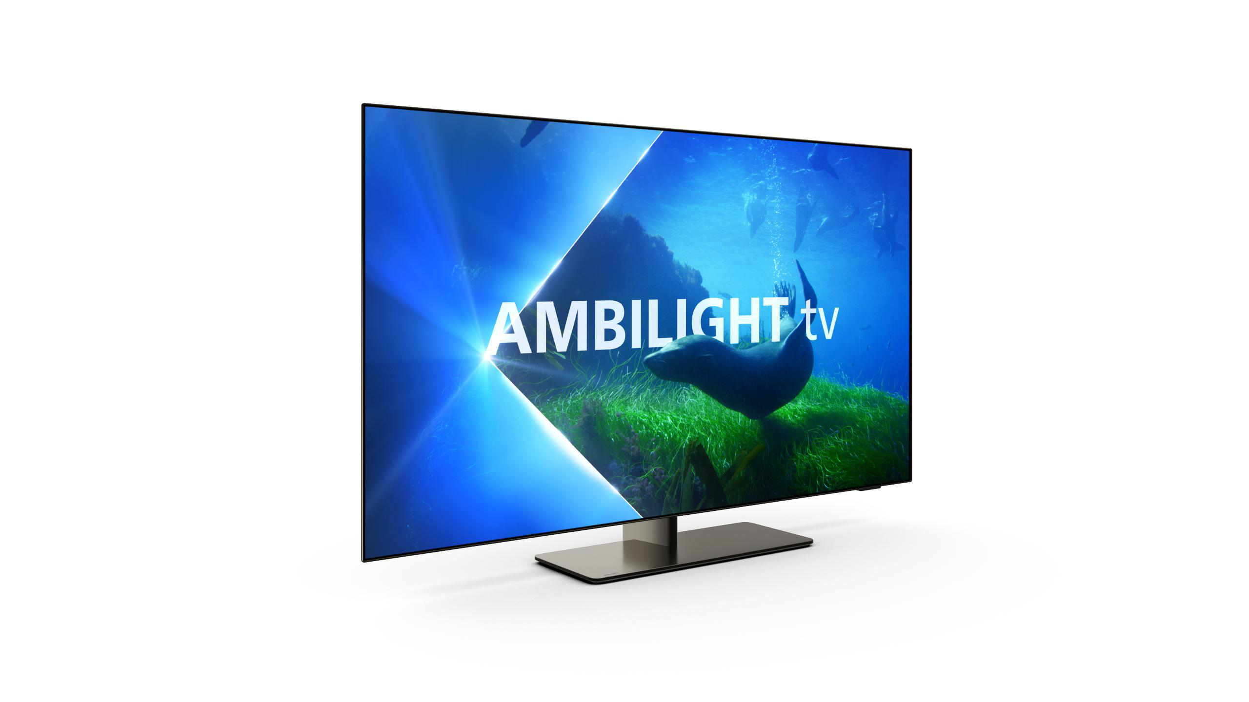 PHILIPS 77OLED808/12 4K OLED Ambilight SMART TV, 77 cm, 194 Zoll 4K, TV (Flat, / Ambilight, UHD GoogleTV 12)