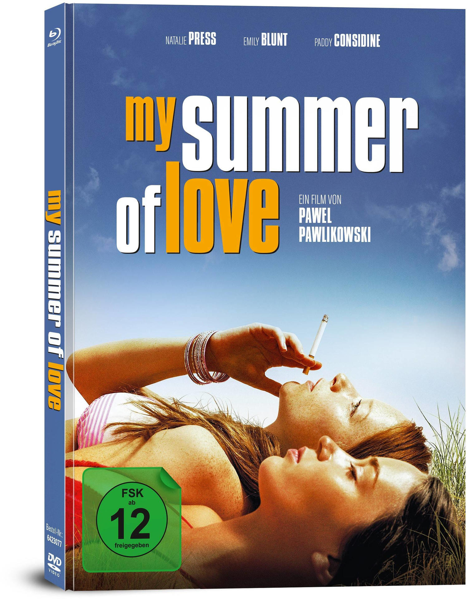 DVD-Cover von 'My Summer of Love', mit zwei Frauen, eine raucht, vor blauem Himmel.