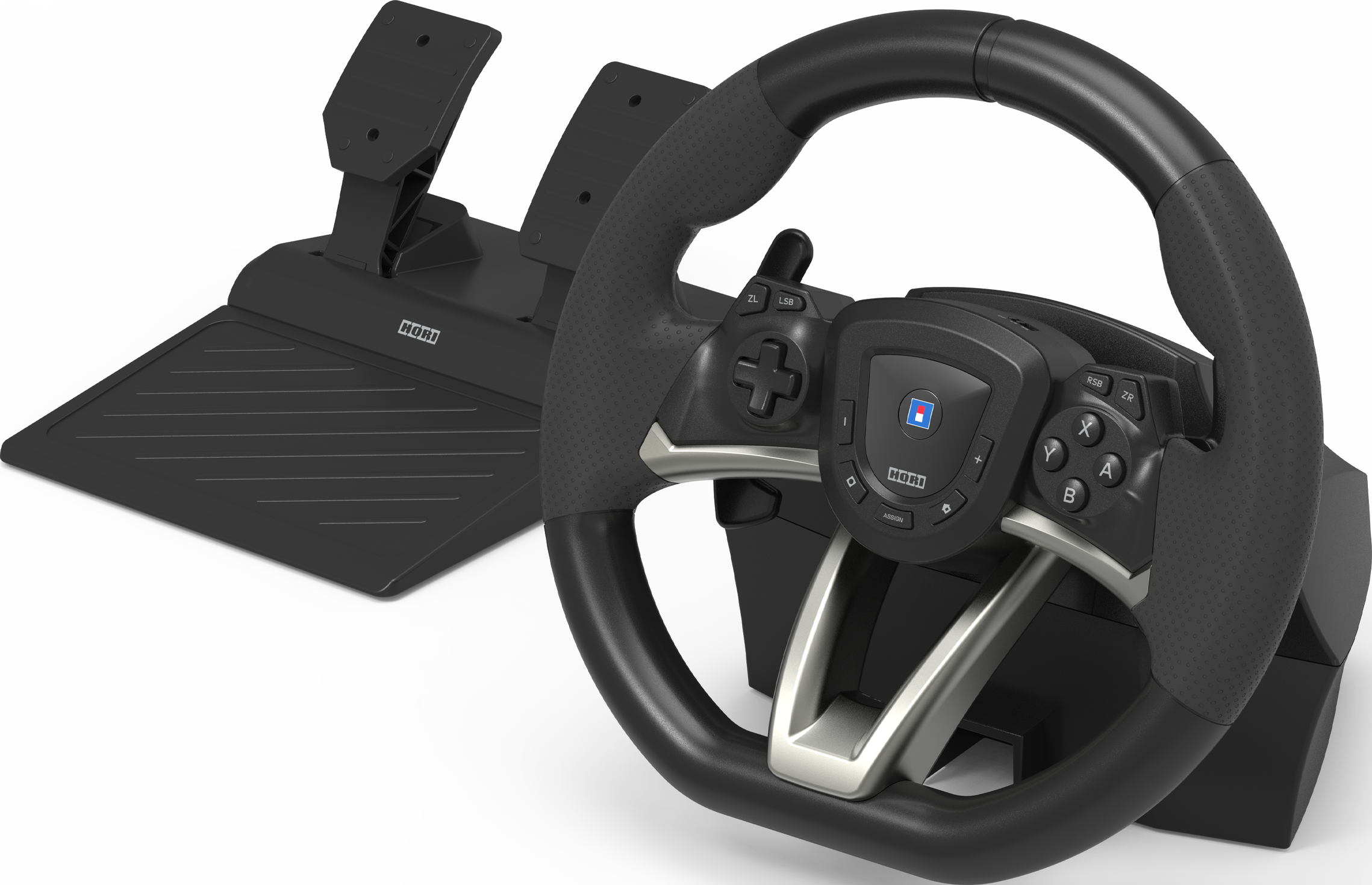 HORI Racing Wheel Pro Deluxe | Lenkrad + Fusspedale (Schwarz) | MediaMarkt